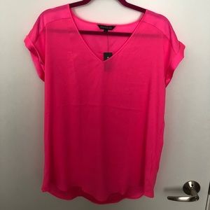 Hot pink Express blouse NWT